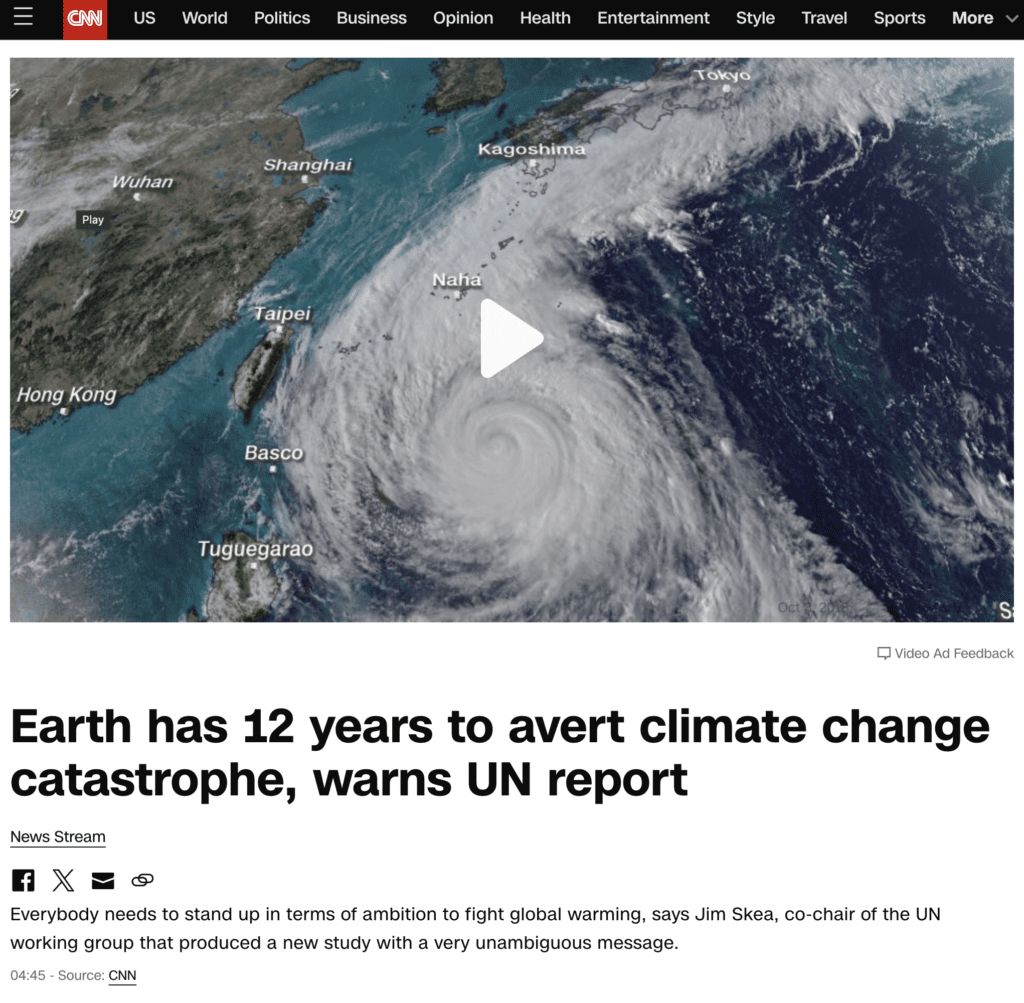 CNN: Climate Change Catastrophe - fake news